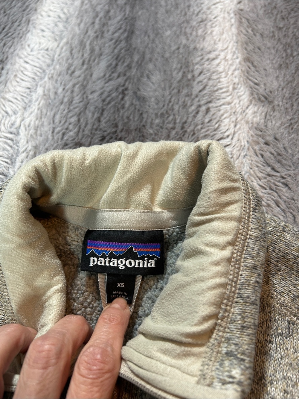 Patagonia Women's Better Sweater 1/4 Zip Fleece Pullover XS Oatmeal - Picture 3 of 11